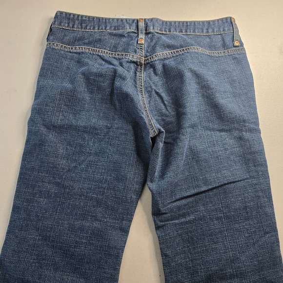 Levi's Jeans Junior's 7 Blue Super Low Button Fly Flare Medium Wash - Picture 13 of 16